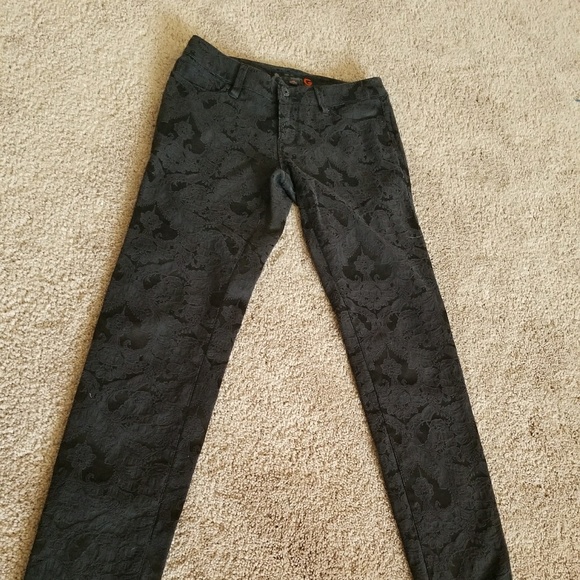 guess floral jeans